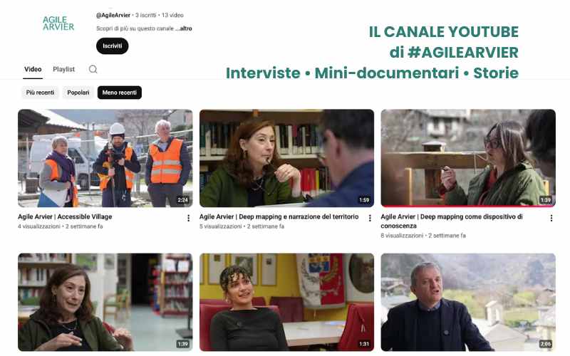 Nasce il canale YouTube di AgileArvier